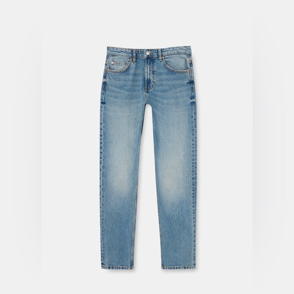 Pull and Bear Basic straight-fit jeans